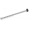 Tringle à rideau d: 2.5cm 1000mm. inox vc