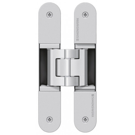 Charnière de projet Tectus® TE 340 3D STA aspect inox 80kg DIN L / R stu. Porte SIMONSWERK