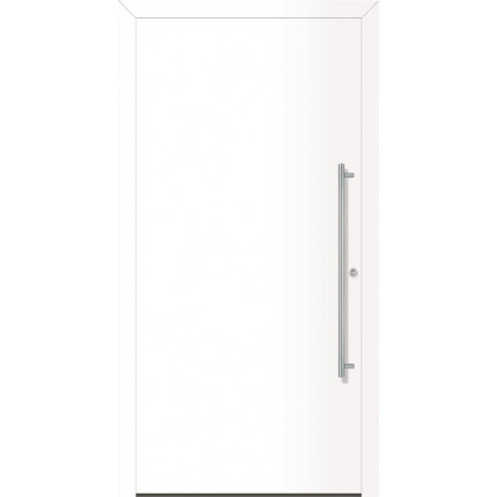 Porte d'entrée en métal Home RAL 9016 B.1100mm H.2100mm DIN droite RC 2 n.DIN EN 1627 PROMAT