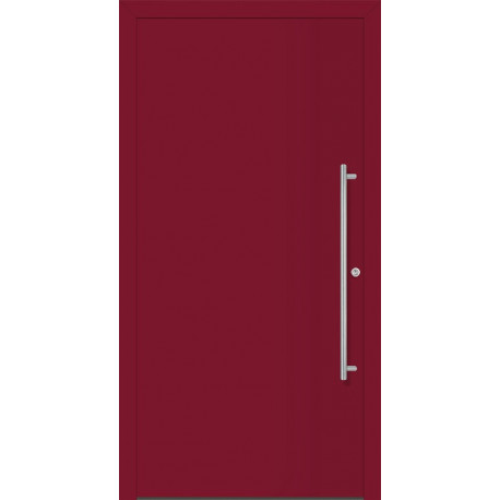 Porte d'entrée en métal Home RAL 3003 B.1100mm H.2100mm DIN droite RC 2 n.DIN EN 1627 PROMAT