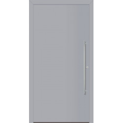 Porte d'entrée en métal Home RAL 7001 B.1100mm H.2100mm DIN droite RC 2 n.DIN EN 1627 PROMAT