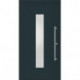 Porte d'entrée en métal Home RAL7016 Satinato blanc B1100mm H2100mm DIN droite RC 2 n.DIN EN1627