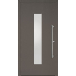Porte d'entrée en métal Home DB 703 Satinato blanc B1100mm H2100mm DIN droite RC 2 n.DIN EN1627