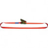 Sangle d'amarrage DIN EN 12195-2 longueur 6 m largeur 25 mm avec rochet LC U 700