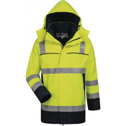 Parka multinorme Toivo Taille XL jaune / marine ELYSEE