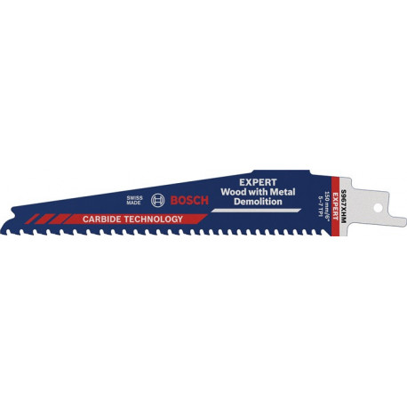 Lame de scie sabre Wood Metal Demolition S 1167 XHM L.225mm B.25mm 5mm 1 St./Karte