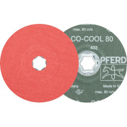 Disque en fibres COMBICLICK CO-COOL D. 125 mm granulation 80 INOX/aluminium grai (Par 25)
