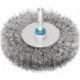 Brosse plate RBU 10010/6 INOX0.30 D. 100 mm 6 mm épaisseur de fil 0.3 mm VA 10 m
