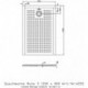 Receveur de douche Hoesch MUNA S avec antidérapant 1200x800x30mm blanc