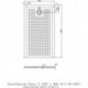 Receveur de douche Hoesch MUNA S avec antidérapant 1400x800x30mm blanc