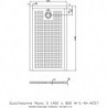 Receveur de douche Hoesch MUNA S avec antidérapant 1400x800x30mm blanc