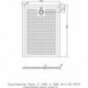 Receveur de douche Hoesch MUNA S avec antidérapant 1400x1000x30mm blanc