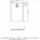 Receveur de douche Hoesch MUNA S 1000x700x30mm blanc