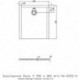 Receveur de douche Hoesch MUNA S 900x800x30mm blanc