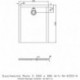 Receveur de douche Hoesch MUNA S 1000x800x30mm blanc
