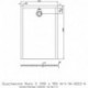 Receveur de douche Hoesch MUNA S 1300x900x30mm blanc
