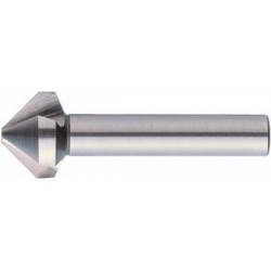 Fraise conique 90°, à chanfreiner et ébavurer, PM, Ø nominal : 12,4 mm, Plus petit Ø 2,8 mm, Long. totale 56 mm, queue Ø 8 mm