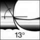 Fraise d'ébauche courte, type HR, 3 à 6 dents, en acier à coupe rapide à 10% de cobalt, sans revêtement, Ø d1 - k12 : 6,0 mm