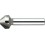Fraise conique 90°, à chanfreiner et ébavurer, en carbure, Ø nominal : 8,3 mm, Plus petit Ø 2,0 mm, Long. totale 50 mm, queue Ø 6 mm
