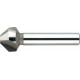 Fraise conique 90°, à chanfreiner et ébavurer, en carbure, Ø nominal : 16,5 mm, Plus petit Ø 3,2 mm, Long. totale 60 mm, queue Ø 10 mm
