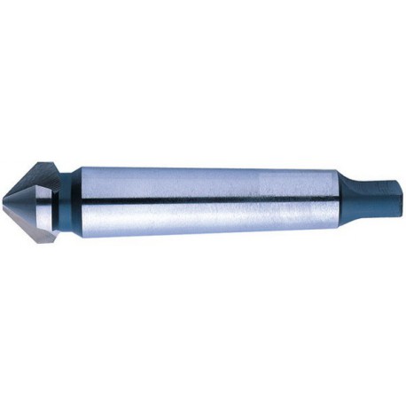 Fraise conique 90°, à chanfreiner et ébavurer, avec queue cône Morse, Ø nominal : 23,0 mm, Plus petit Ø 3,8 mm, Long. totale 106 mm