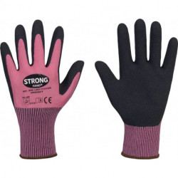 Gants LExt.Y FLEXTER taille 7 rose / noir EN 420 / EN 388 PSA II STRONGHAND (Par 12)