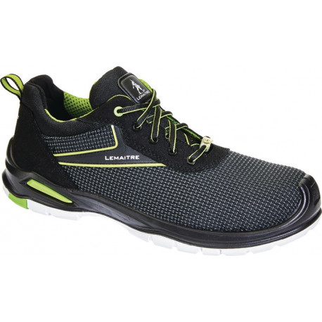 Chaussure de sécurité Ringo Taille 42 noir/vert S3 SRC ESD EN20345 Textil LEMAITRE