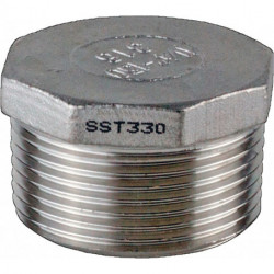 Bouchon EN 10226-1 NPS-1 1/2 po. 8 pans L 28 mm SPRINGER (Par 5)