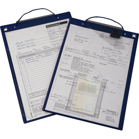 Sac dapplication avec fermeture velcro et 2 compartiments Format A4 bleu UE - 10 pièces (Par 10)