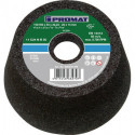 Meule boisseau C24N 110/100 mm pierre nat. et artif., acier moulé perçage 22,23 mm PROMAT
