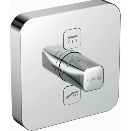 Mitigeur bain/douche à encastrer PUSH garniture avec FE soft edge chrome