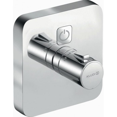 Mitigeur thermostatique encastré Kludi PUSH Feinbaus avec FE soft edge chrome