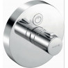 Mitigeur thermostatique encastré Kludi PUSH Feinbaus avec unité fonctionnelle rond chrome