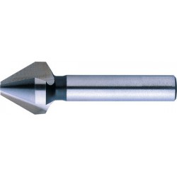 Fraise conique 60°, à chanfreiner et ébavurer, Ø nominal : 40,0 mm, Plus petit Ø 10,0 mm, Long. totale 91 mm, queue Ø 15 mm
