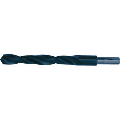 Foret hélicoïdal avec queue cylindrique dégagée, en acier à coupe rapide, type N, DIN 338, surface sans revêtement, Ø h8 : 10,50 mm, Long. totale 133 mm