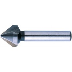 Fraise conique 75°, à chanfreiner et ébavurer, Ø nominal : 20,5 mm, Plus petit Ø 4,2 mm, Long. totale 65 mm, queue Ø 10 mm