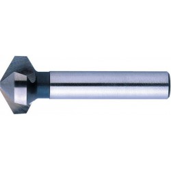Fraise conique 120°, à chanfreiner et ébavurer, Ø nominal : 6,3 mm, Plus petit Ø 1,7 mm, Long. totale 44 mm, queue Ø 5 mm