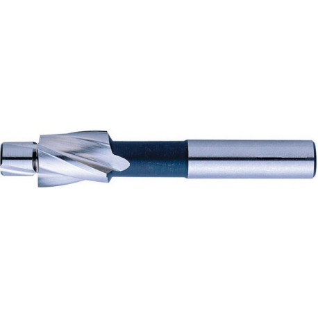 Fraise à lamer à queue cylindrique, pour avant-trou de taraudage, acier à coupe rapide, sans revêtement, Pour filetage : M12, Ø de fraise 20 mm