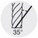Fraise cylindrique courte, type N, queue HB - UF, en carbure monobloc, INOX, surface recouverte de TiAIN, Ø d1 - e8 : 2,0 mm, Long. totale I1 40 mm