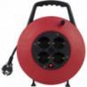 Boîtier câble 10m 4 voies noir/rouge H05VV-F 3G1,5 (Par 6)