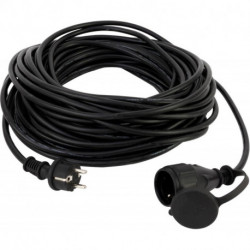 Rallonge 50m H05RR-F 3G1,5 IP44 noir (Par 2)