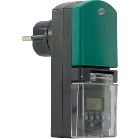 Minuterie numérique extérieure IP44 anth-vert (Par 6)