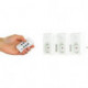 Jeu de prises interrupteur sans fil Plus Set 1 + 3 blanc (Par 12)