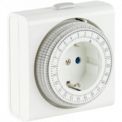 Minuteur compact mécanique blanc (Par 6)
