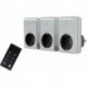 Kit interrupteur sans fil 1+3 argent (Par 6)