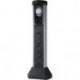 Prise 2 voies 5m horloge argent/noir SilverCraft