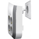 Rallonge de prise MultiPower 4 prises blanc-gris (Par 2)