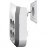 Rallonge de prise MultiPower 4 prises blanc-gris (Par 2)