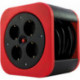 Enrouleur câbles S 10m quadruple H05VV-F3G rouge plastique (Par 4)
