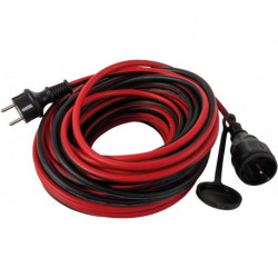 Rallonge Safeline 10m H05RR rouge noir (Par 8)